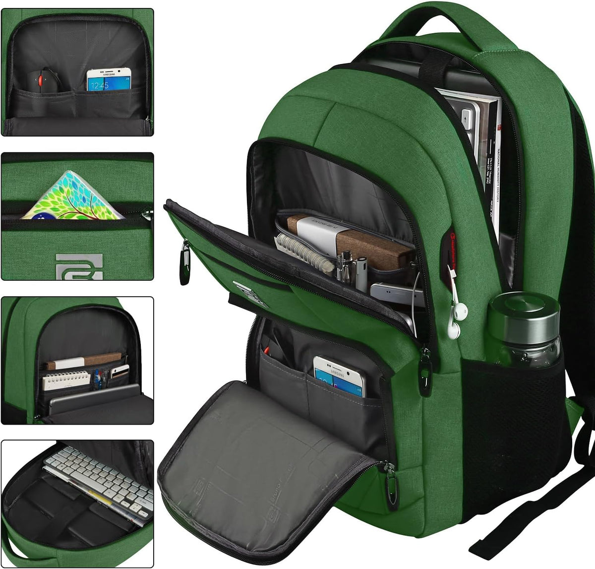 KASIBON Laptop Backpack for Men, Anti-Theft Travel Backpack Business