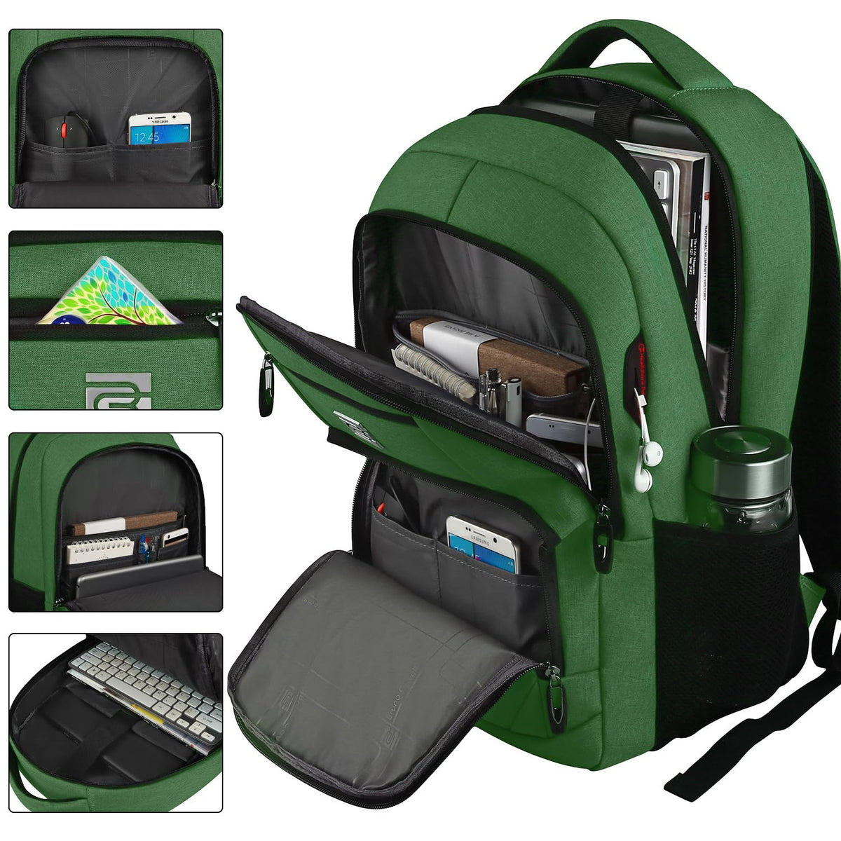 KASIBON Laptop Backpack for Men, Anti-Theft Travel Backpack Business