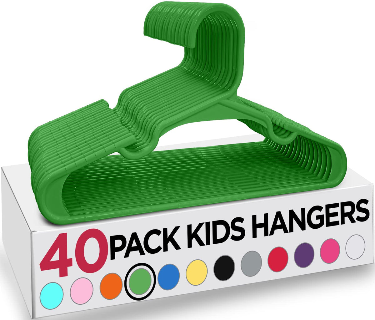 Utopia Home 20pcs Kids Hangers - 28cm Plastic Baby Hangers for Closet - Kids Hanger for Clothes and Baby Hanger for Closet - for Daily Standard Use (Grey)