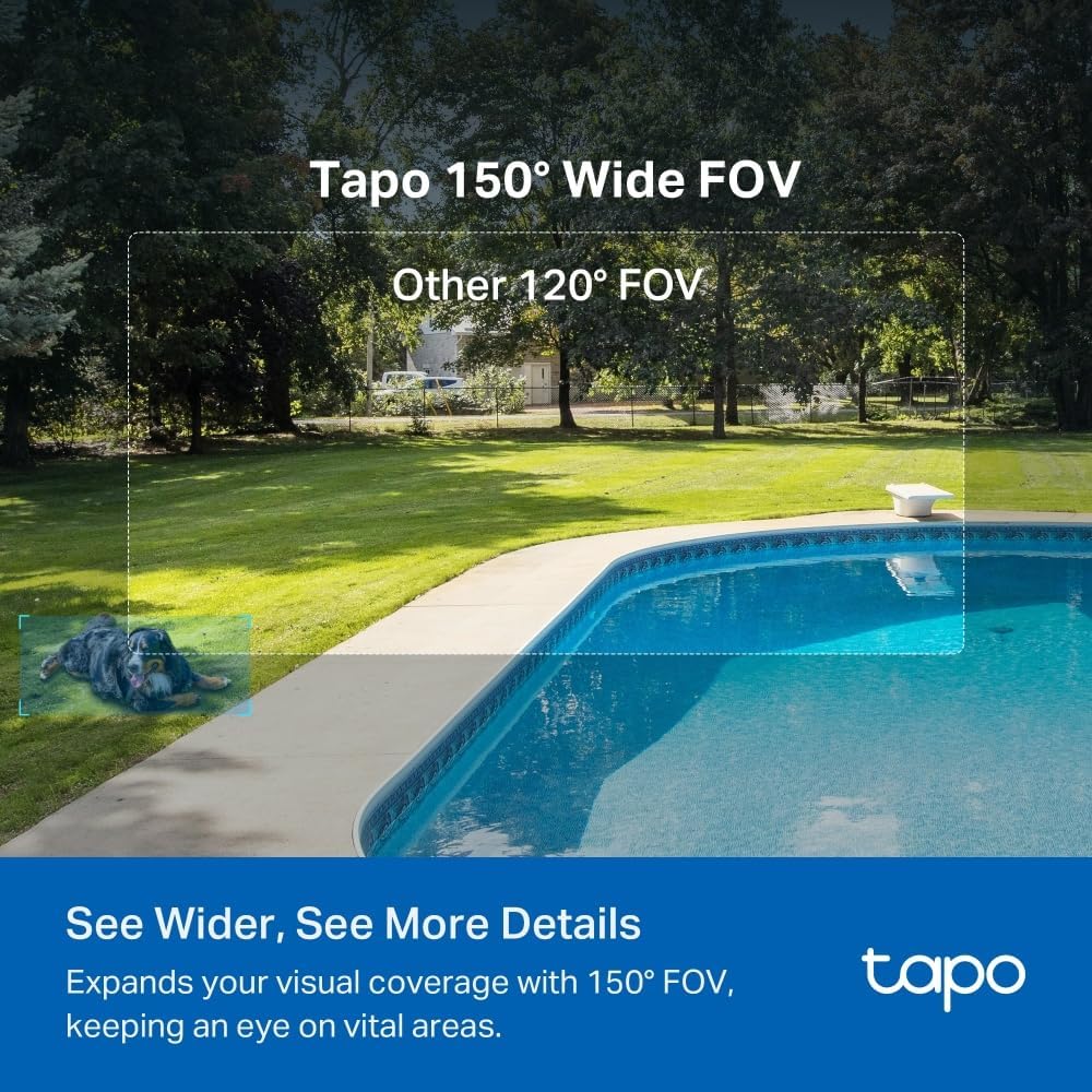 Tapo 2K QHD Wireless Indoor/Outdoor Smart Security Camera