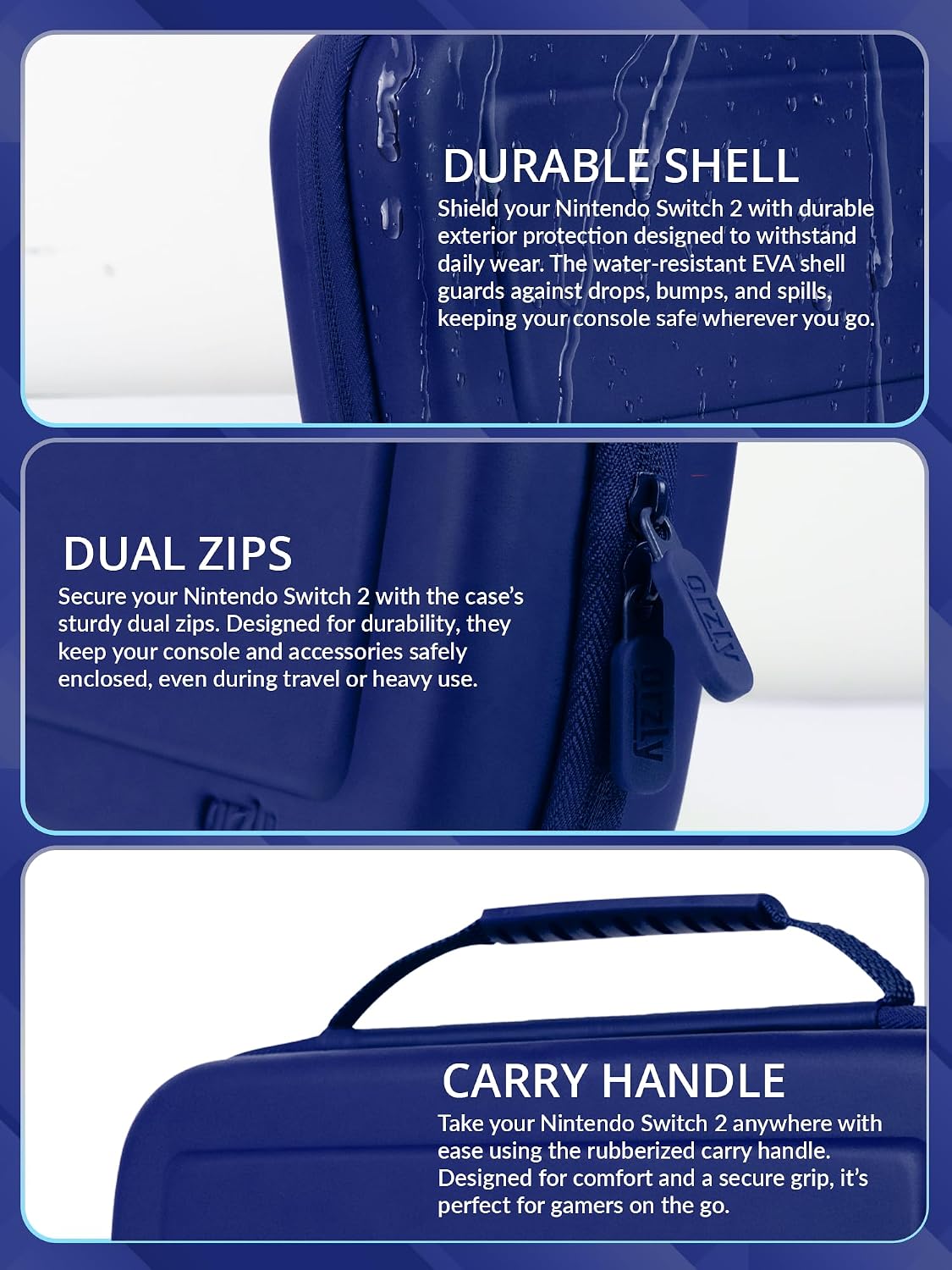 Orzly Carry Case for Nintendo Switch Lite Protective Hard Shell Portable Travel Carry Case with Storage for Accessories & Game Cartridges (Red & White)