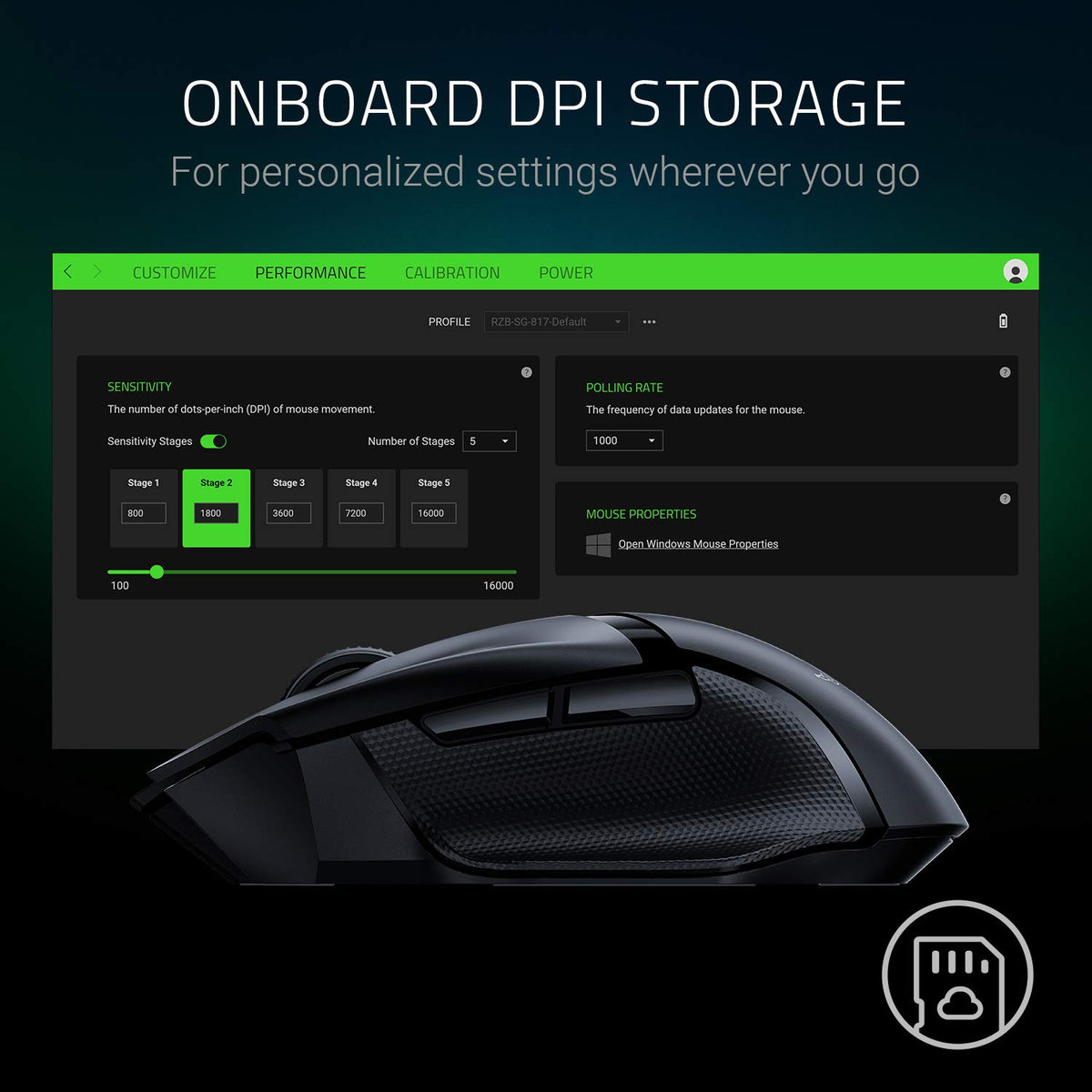 Razer Basilisk V3 - Wired Customisable Gaming Mouse (10+1 Programmable Buttons, HyperScroll Tilt Wheel, 11 Chroma RGB Lighting Zones, Optical Mouse Switches, Focus+ 26K DPI Optical Sensor) Black