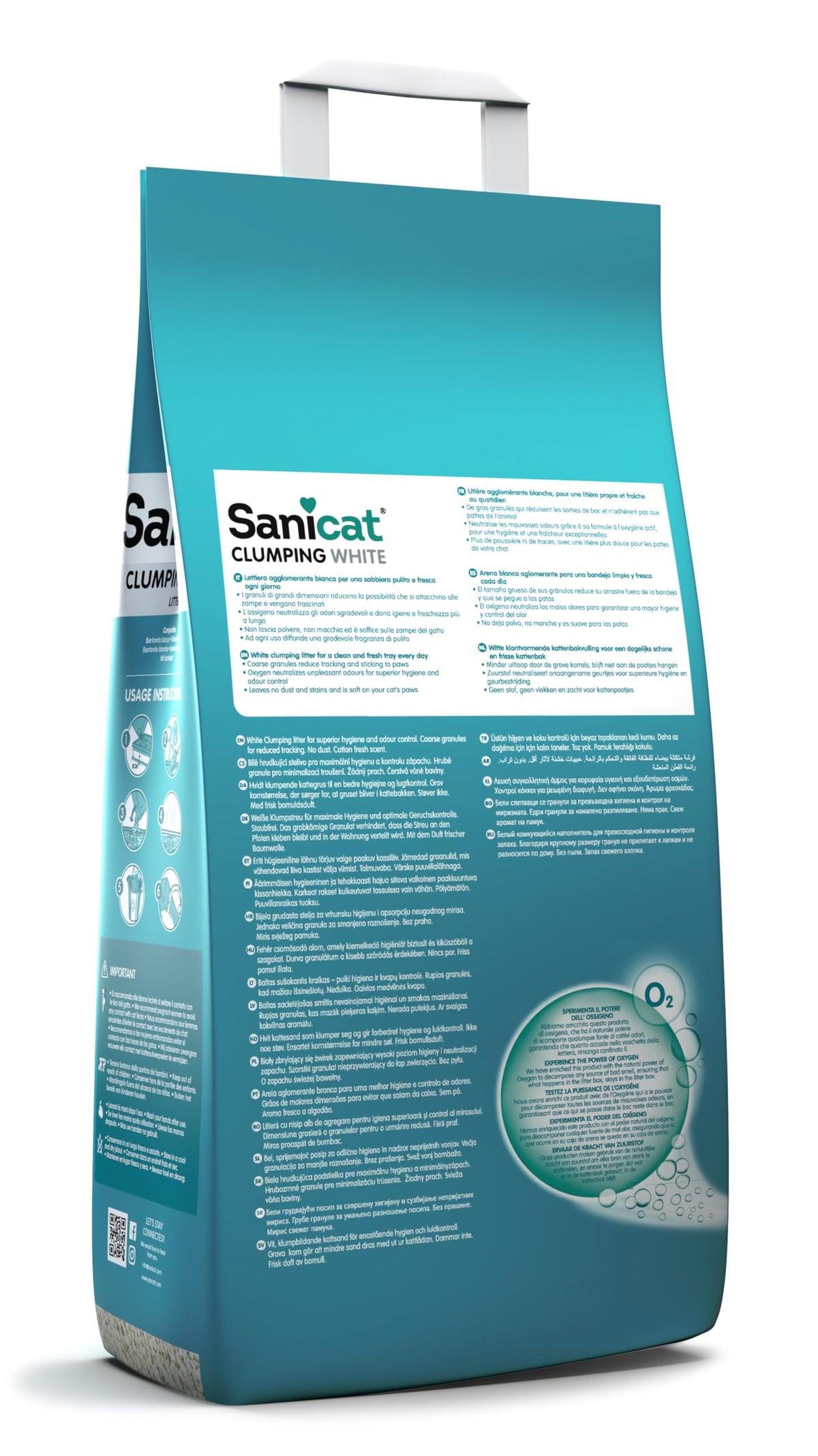 Sanicat - Classic Fragrance-Free cat litter 10L capacity