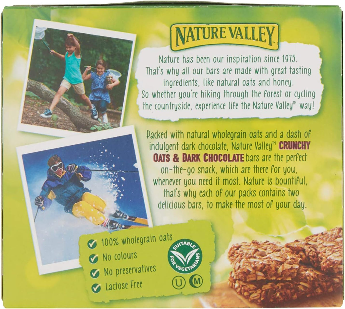 Nature Valley Crunchy Oats and Chocolate Cereal Bars, 18 x 42 g