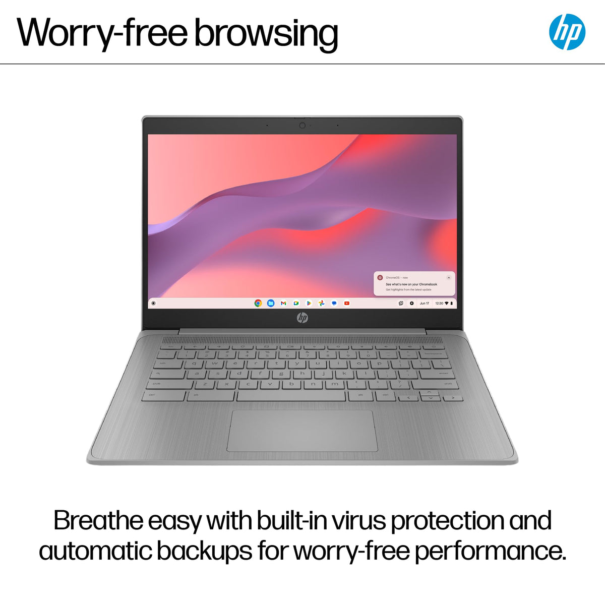 HP Chromebook 14" | Intel N100 Processor | 8 GB RAM | 128 GB UFS | Full HD