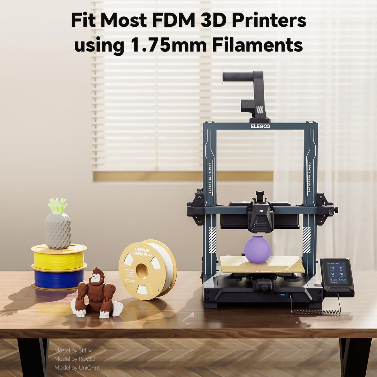DEEPLEE Rapid PLA Plus Filament 1.75mm Orange 1kg
