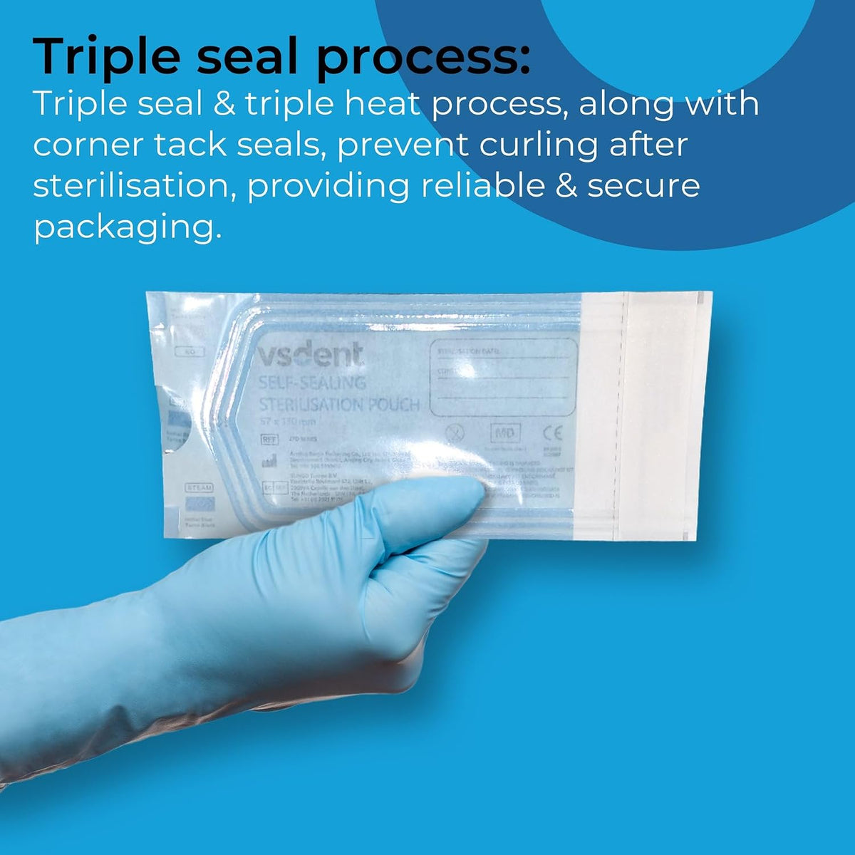 Self Sterilisation Pouches - 57x130mm (Pack Of 200)