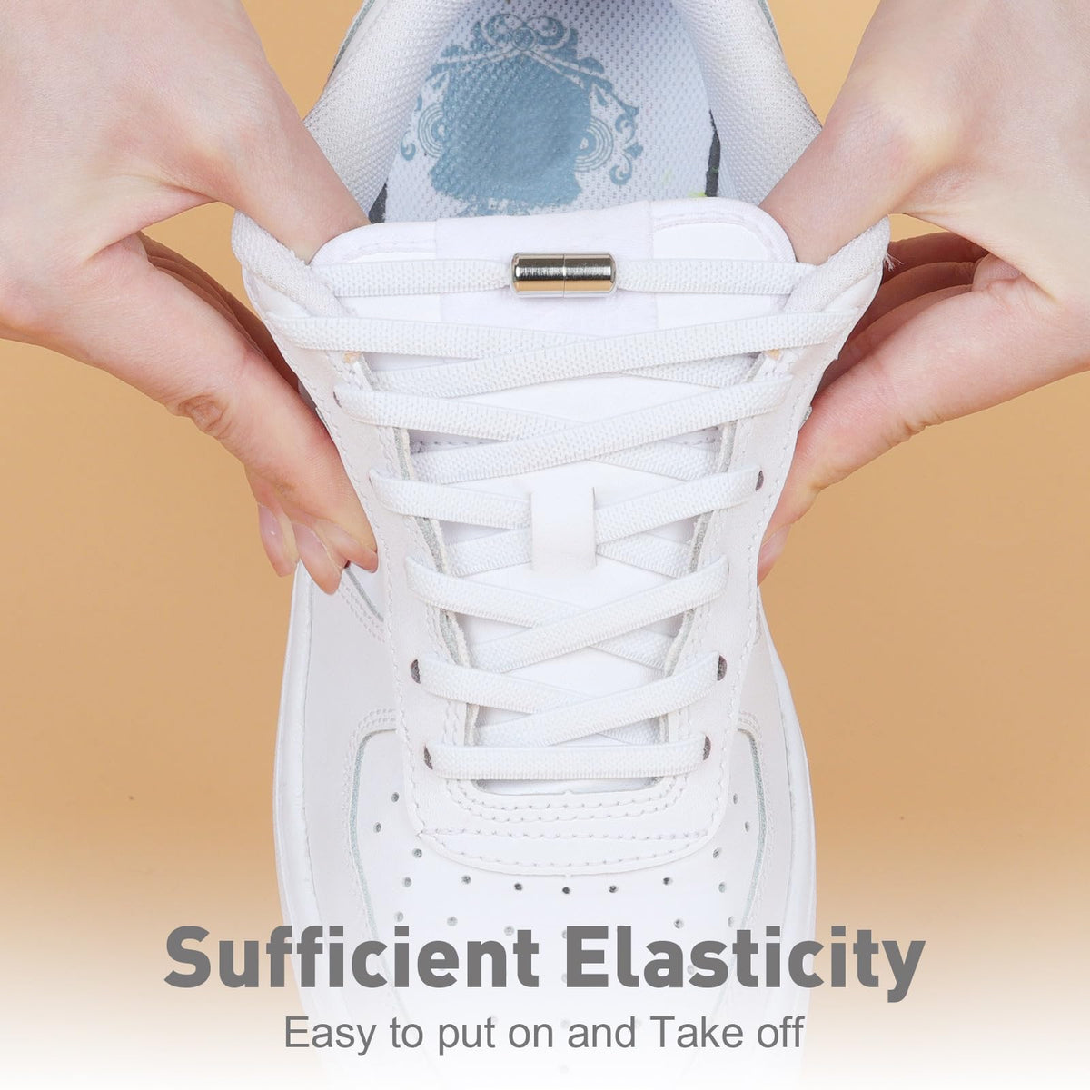 Handshop 2 Pairs Elastic Laces, No Tie Shoelaces for Trainers
