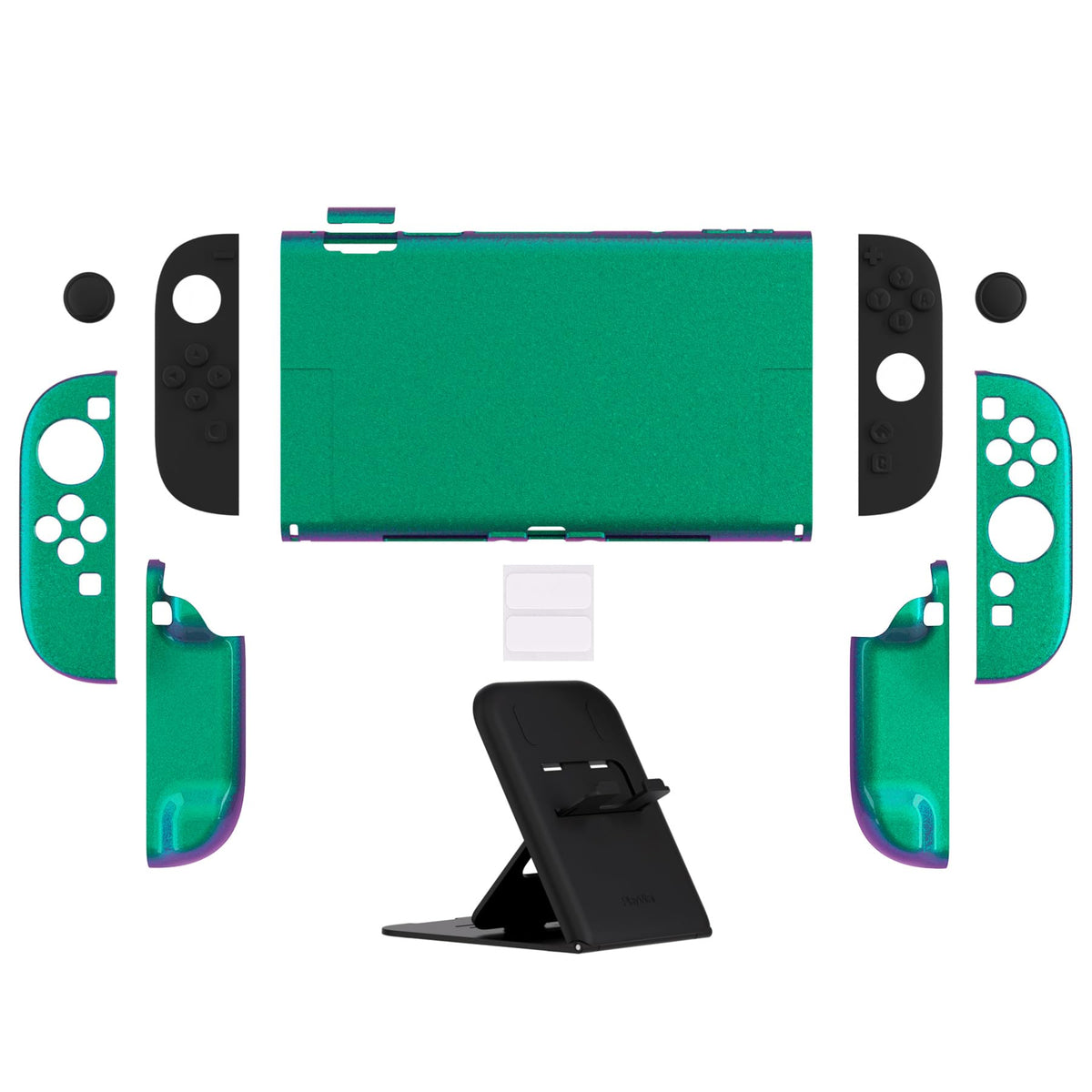 PlayVital Solid Color Series Protective Case for Nintendo Switch 2, Anti-Scratches Hard Shell Dockable Grip Cover with Extra Foldable Stand & Thumb Grips for Nintendo Switch 2 - Cherry Blossoms Pink