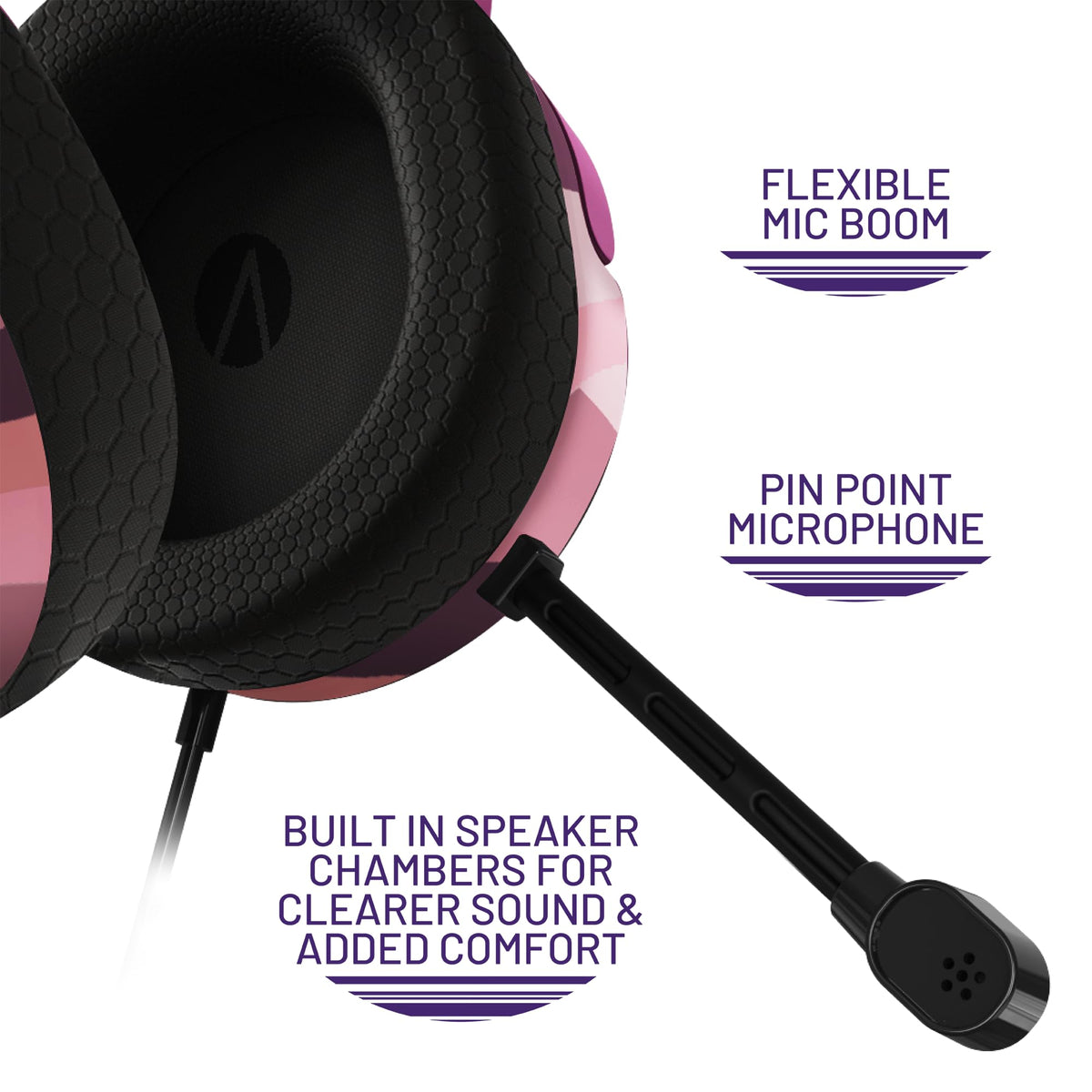 STEALTH PANTHER Sky - Over Ear Gaming Headset PS4/PS5, XBOX, Switch, PC with Flexible Mic, 3.5mm Jack, 1.5m Cable, Lightweight, Comfortable and Durable