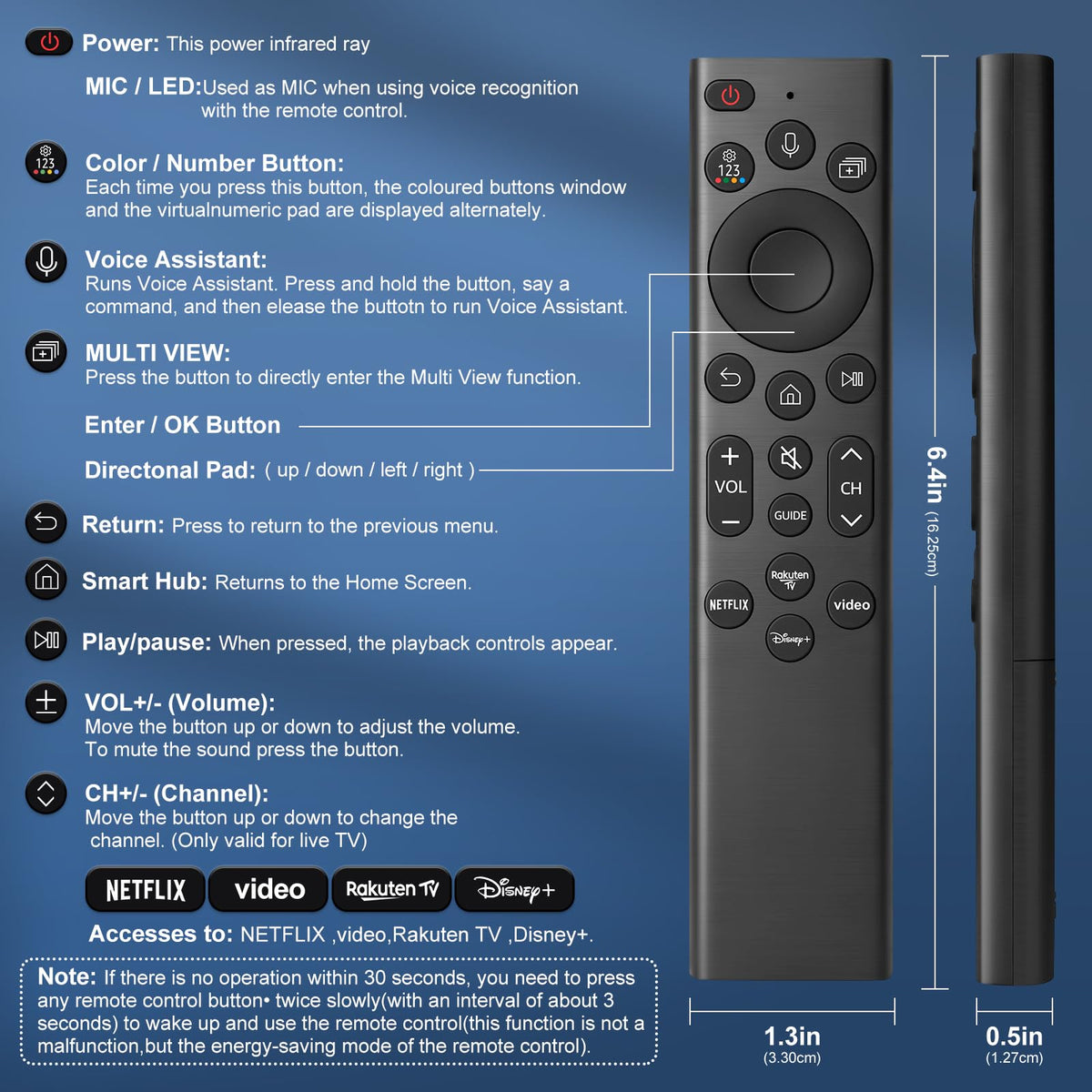 Universal for Samsung TV Remote Replacement