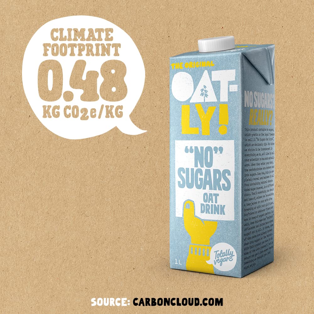 Oatly Whole Oat Drink 1 Litre (Pack of 6)