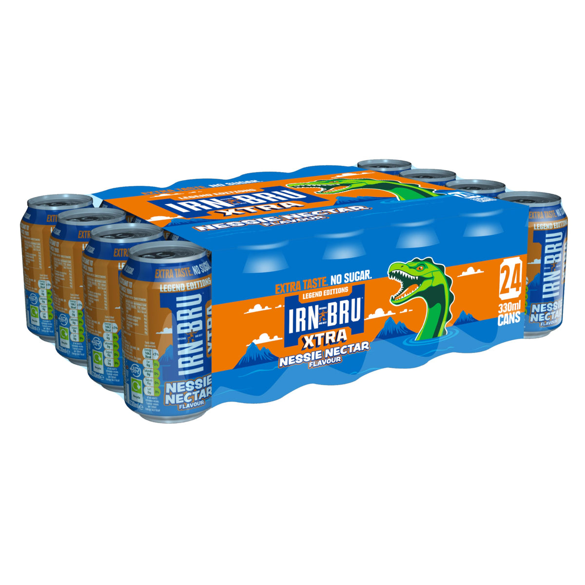 IRN-BRU Carbonated Soft Drink, 24 Pack, 330ml Cans