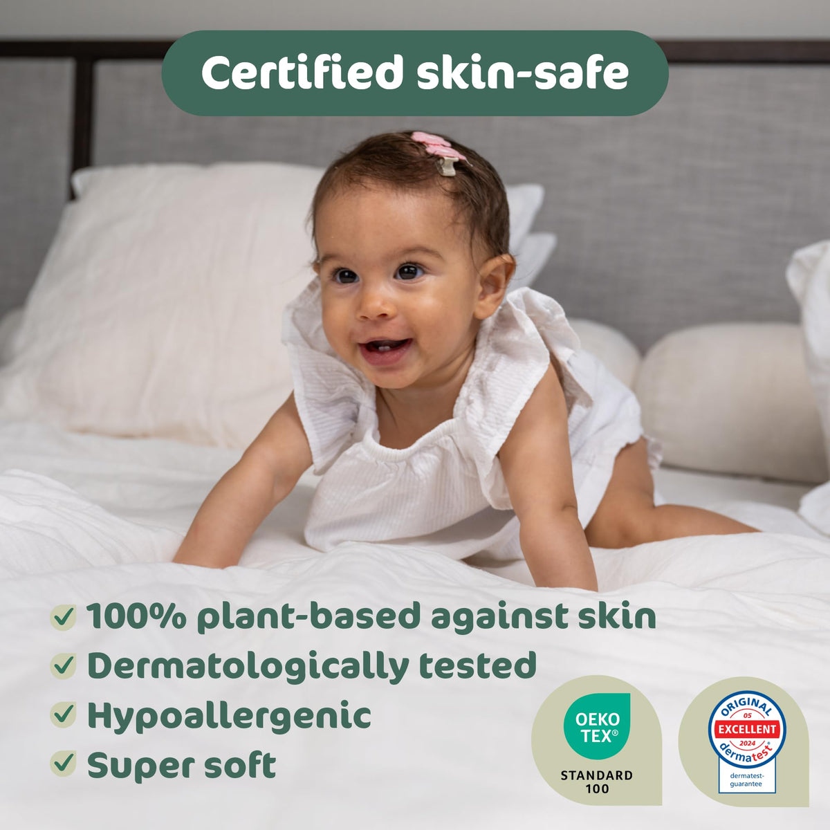 Naty BioEmbrace Newborn Nappies, Sensitive Skin, Size 2 (3–6kg), 33 Count