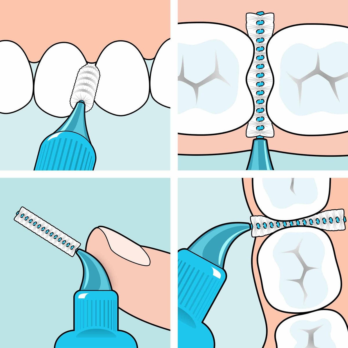 TePe Interdental Brush, Original, Blue, 0.6mm/ISO 3, 8pcs