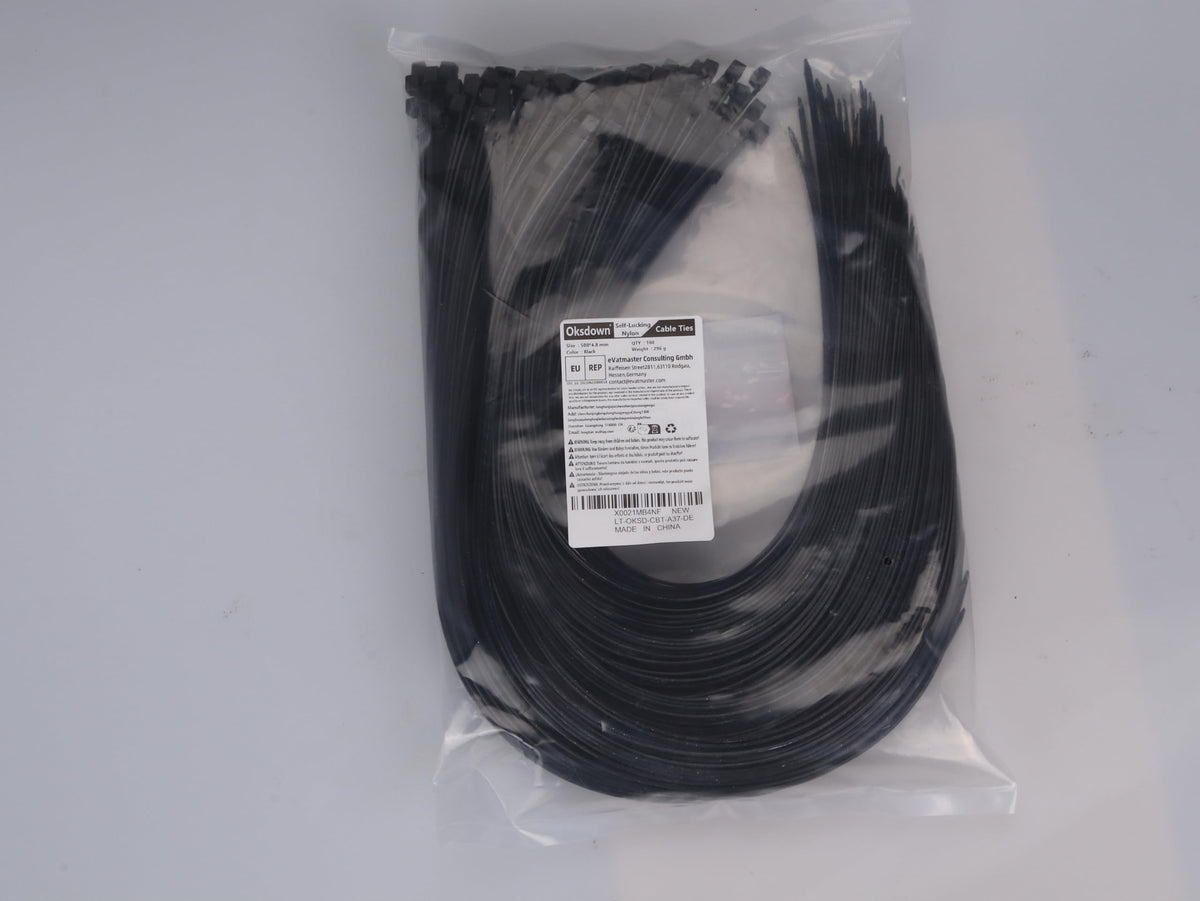 100 Pack Yellow Plastic Cable Ties 300mm×3.6mm Heavy Duty Strong Nylon Premium Self Locking 12 inch/30 cm Long Zip Tie Wraps