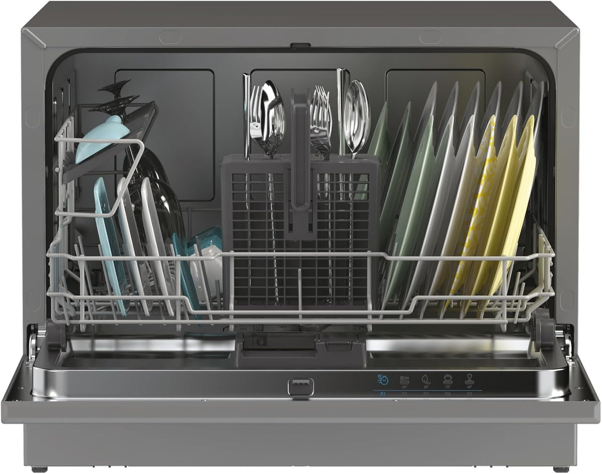 Candy Table Top Dishwasher, 6 Place Settings, Silver
