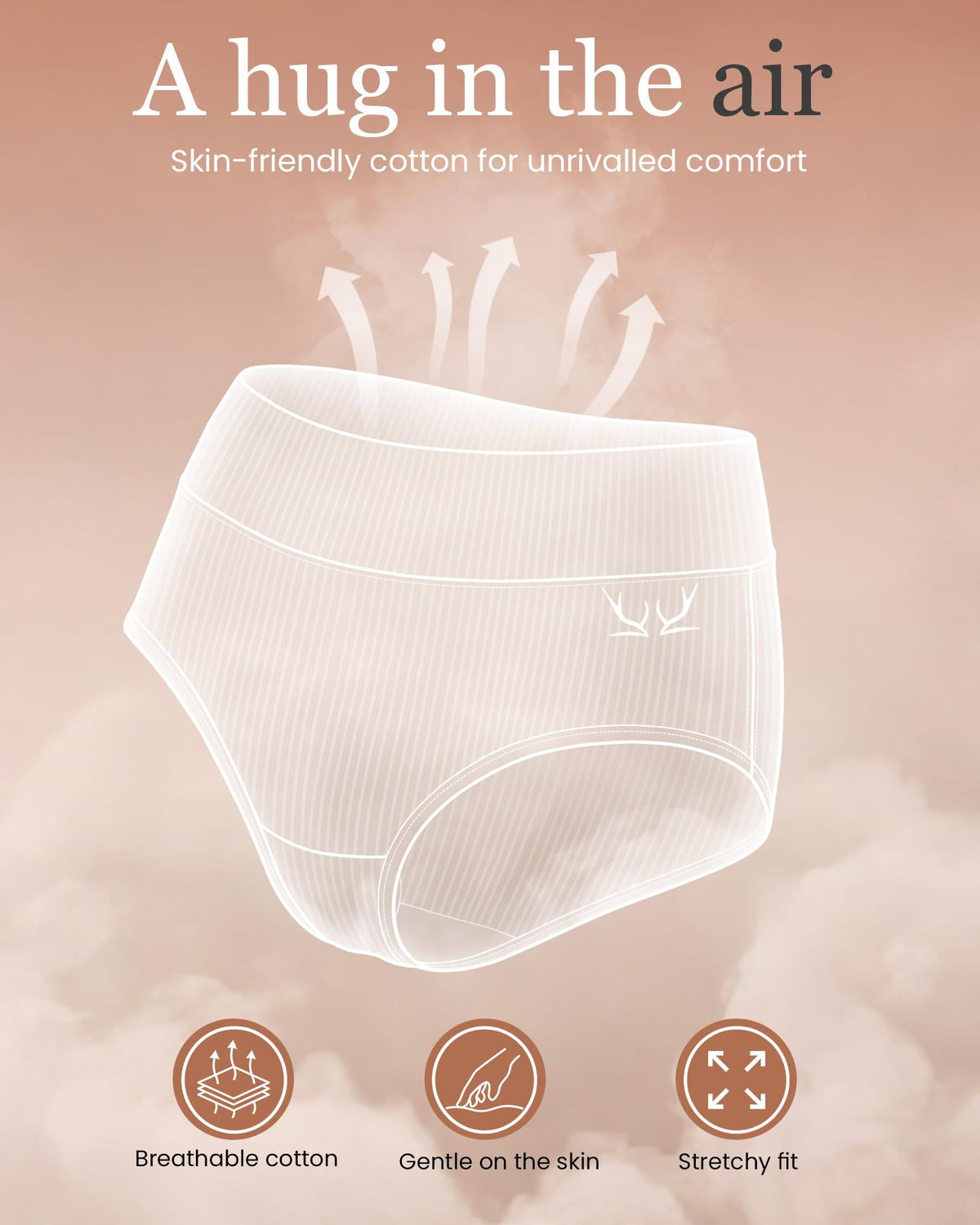TANSTC Period Pants for Women, Leakproof Period Underwear Pack of 3