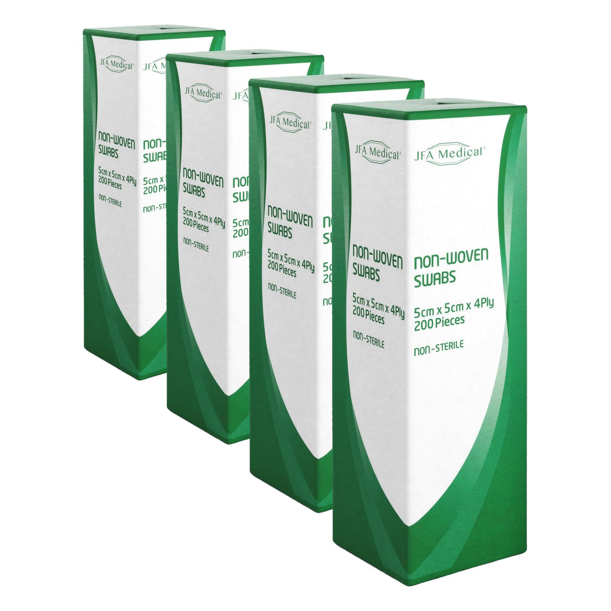 JFA Medical Premium Non-Woven Gauze Swabs 10cm x 10cm - Pack of 100