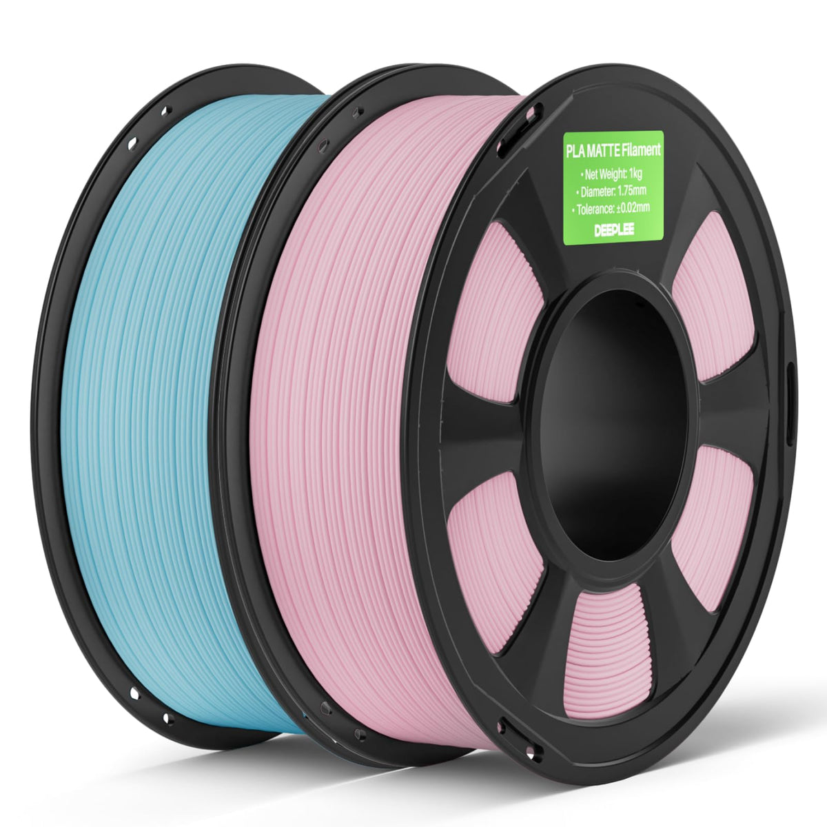 DEEPLEE Matte PLA Filament 1.75mm Matte Black 1kg(Plastic Spool)