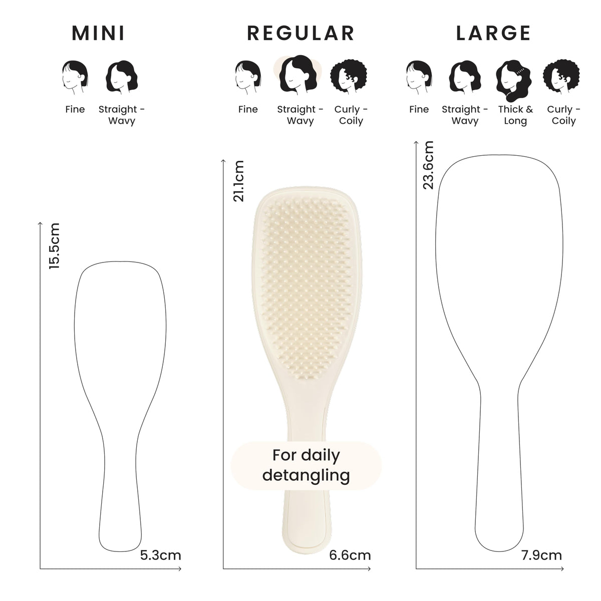 Tangle Teezer The Ultimate Detangler Straight to Curly Hairbrush