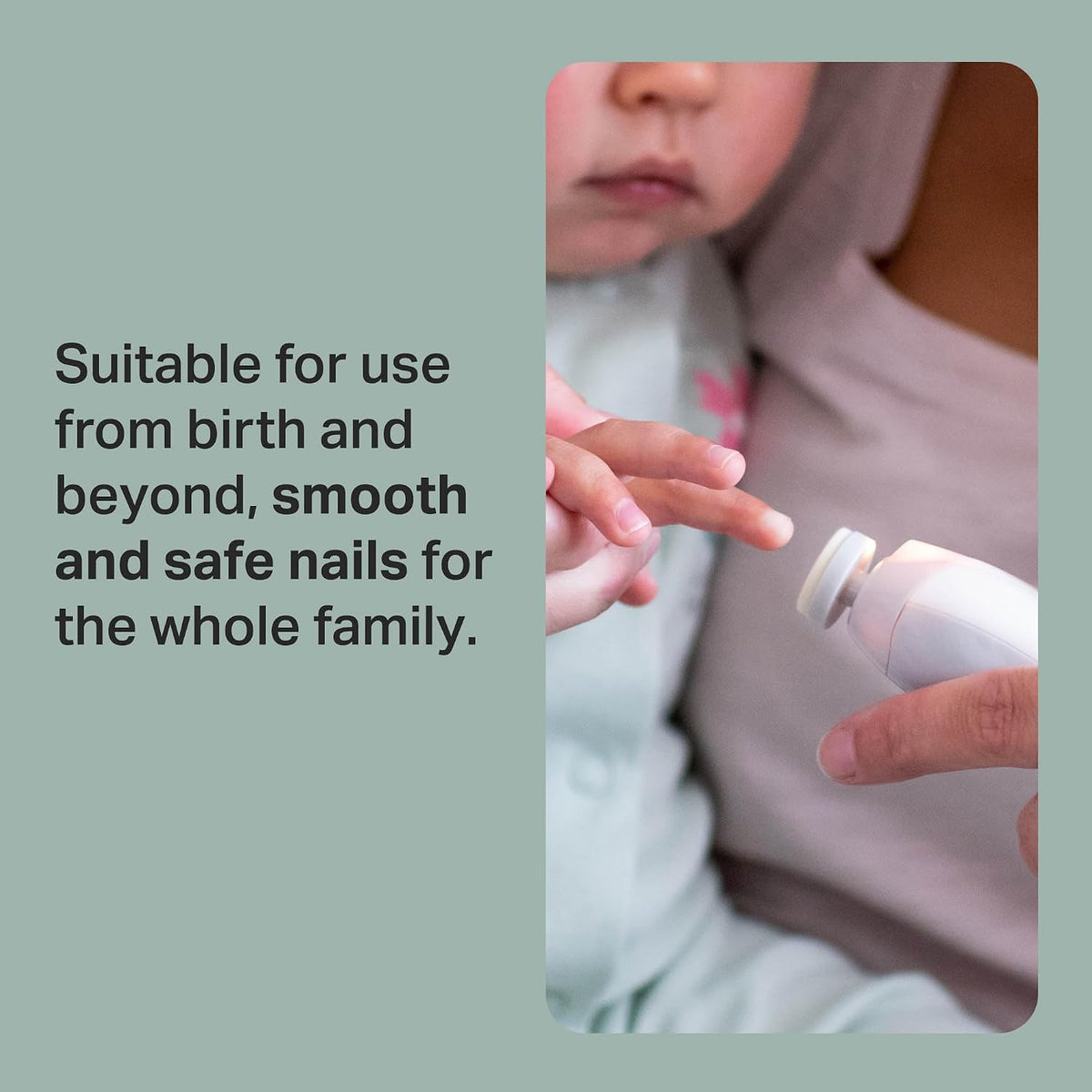 Tommee Tippee Electric Baby Nail File Six Filing Heads