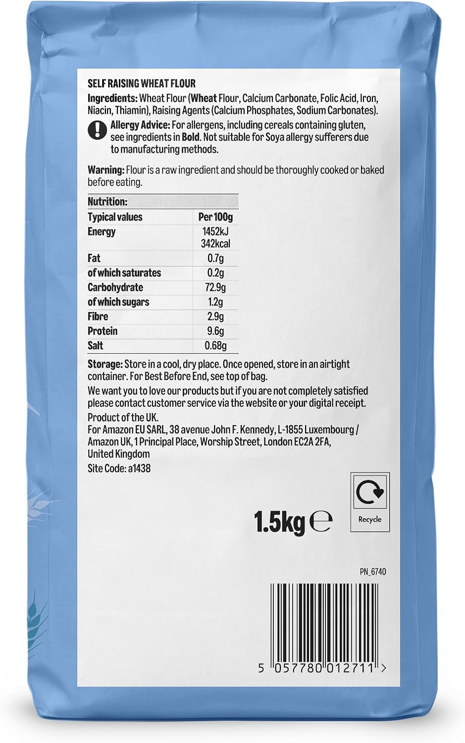 by Amazon Self Raising Flour, 1.5kg