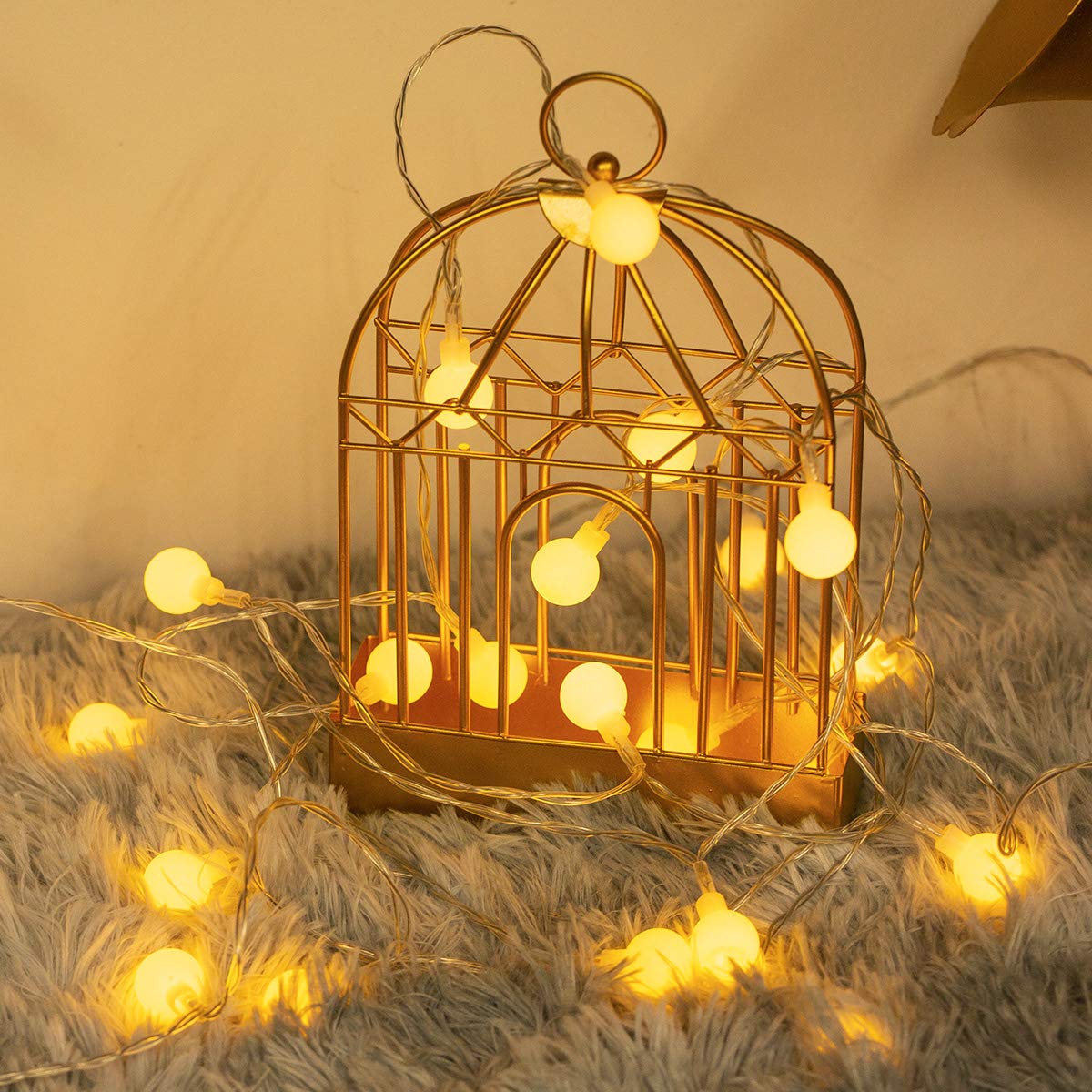 Fulighture Fairy Lights Battery Operated: 5m 16ft 40LED Snowflake
