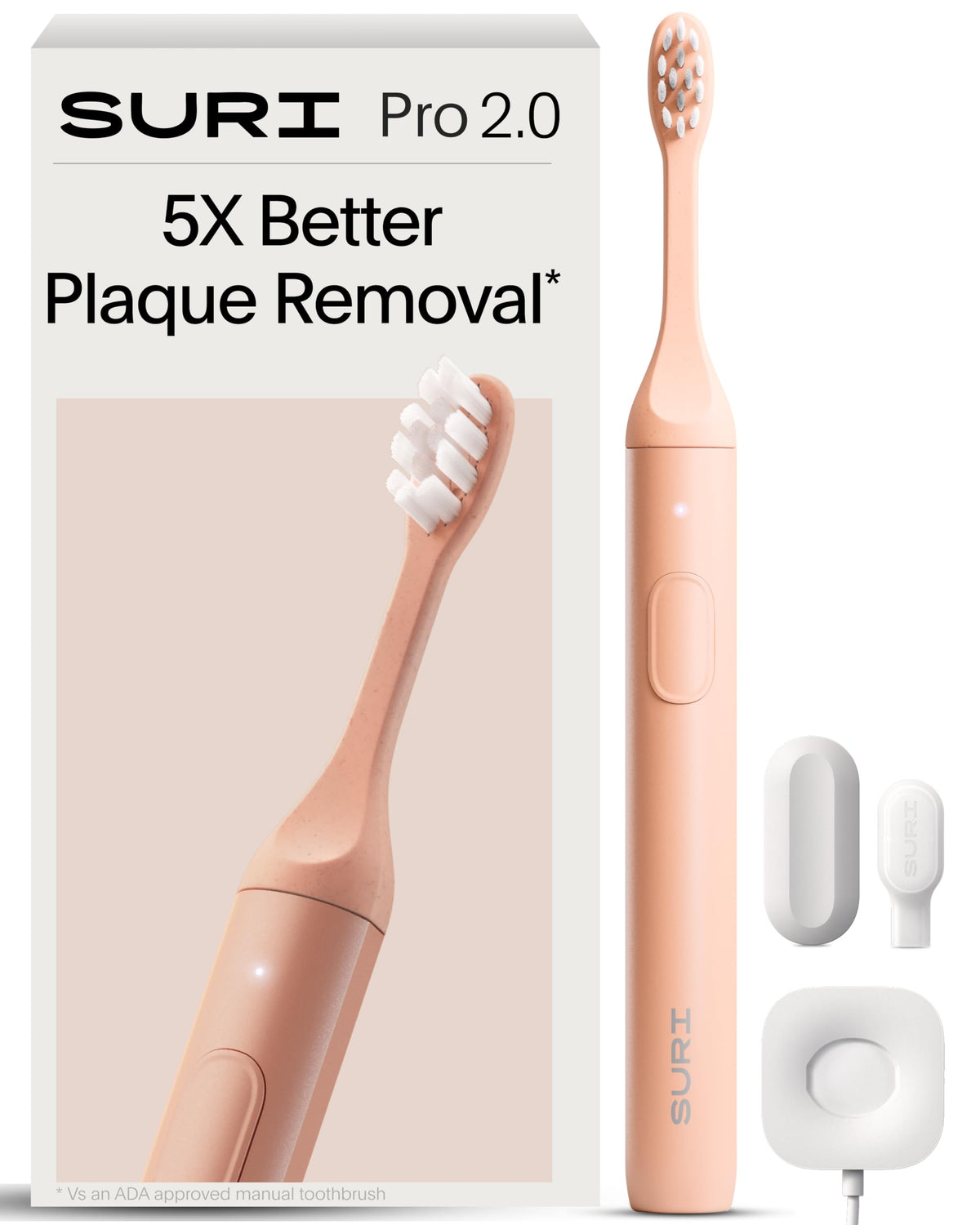 SURI Recyclable Electric Toothbrush Heads | Core & Pro Compatible | Long Lasting Replacement Heads | Pack of 3 | Winter Fern