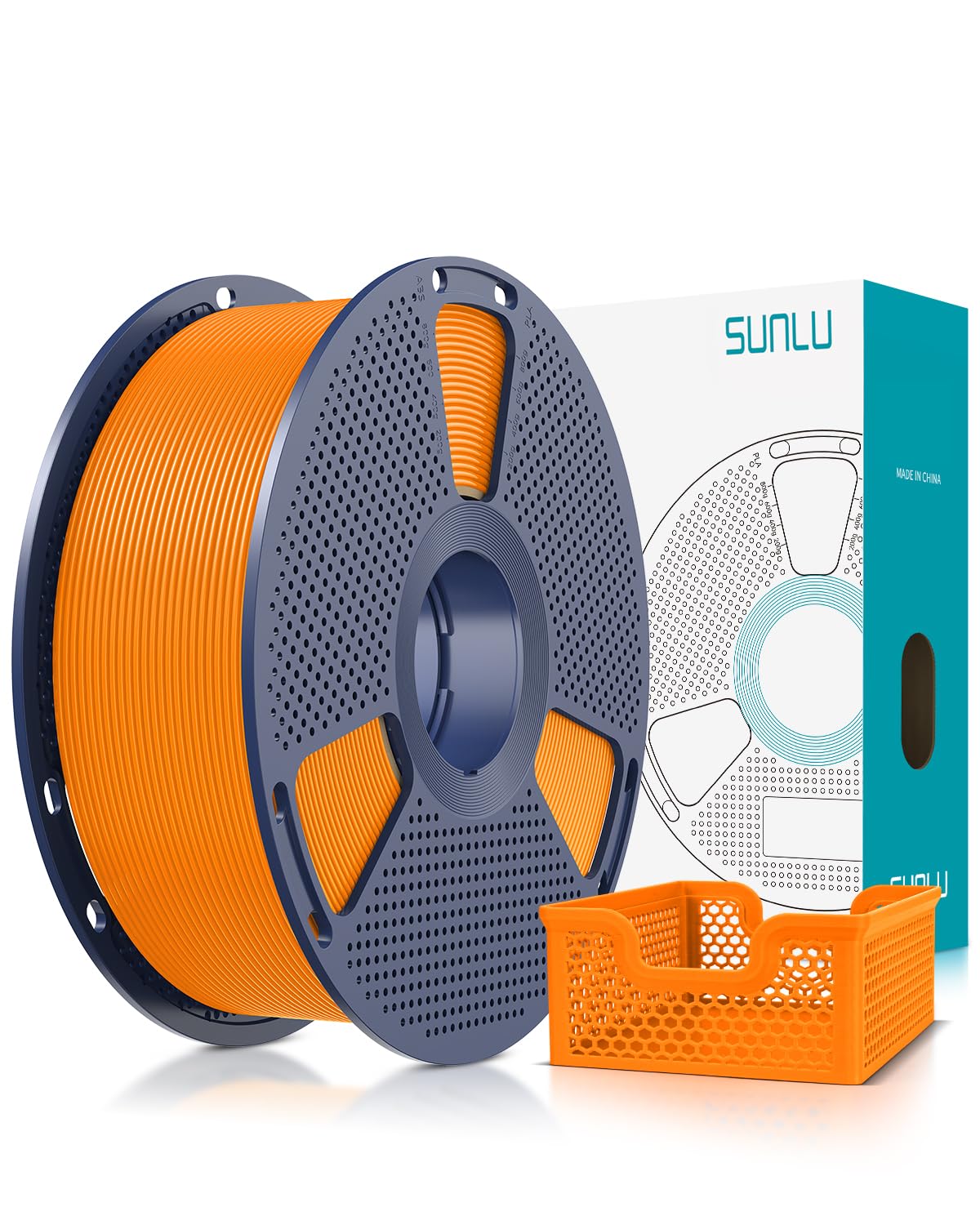 SUNLU Rapid PLA Plus 2.0 Filament Black 1KG, Upgraded PLA+ Filament 1.75mm