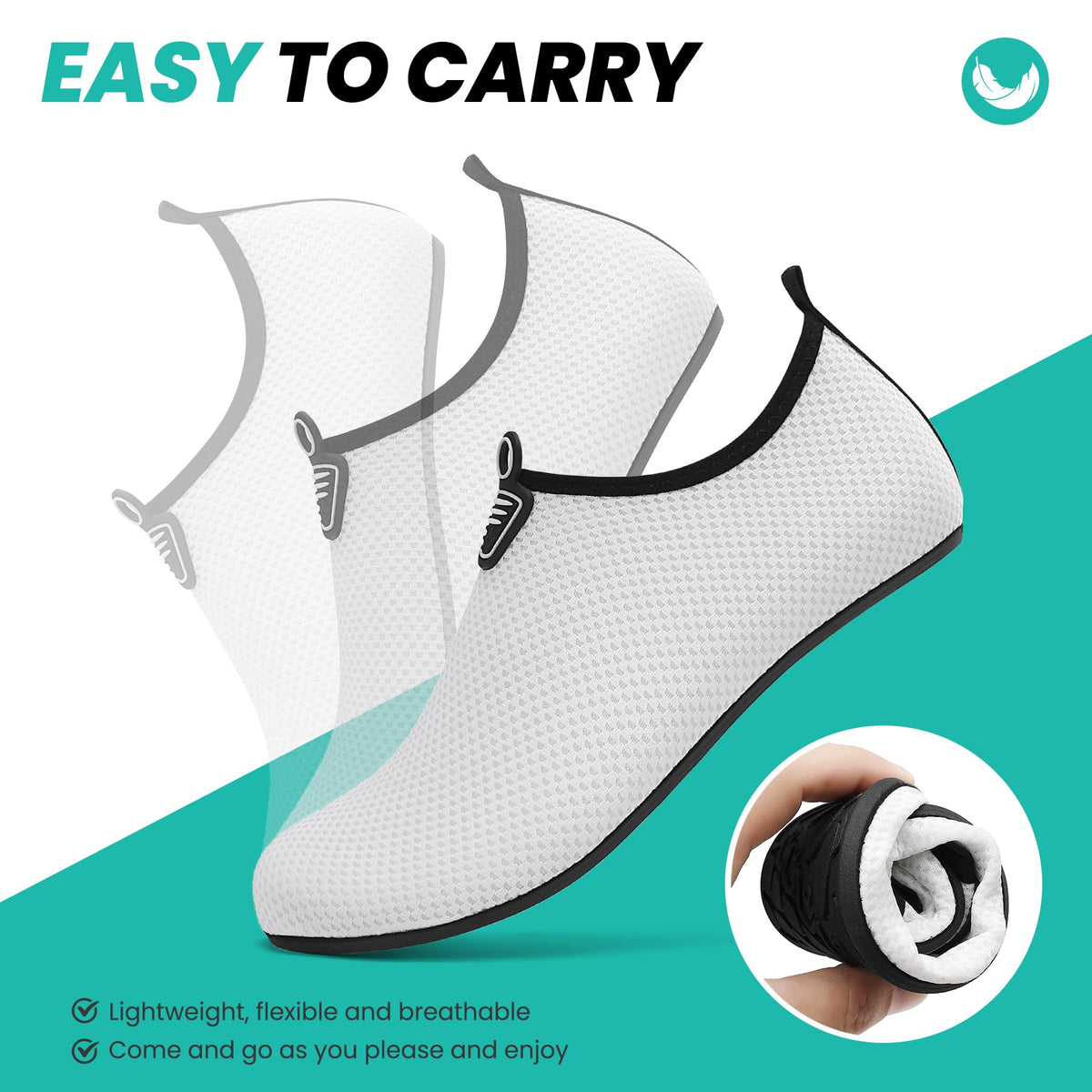 sportvibe Water Shoes Beach Swim Sea Shoes for Men Women