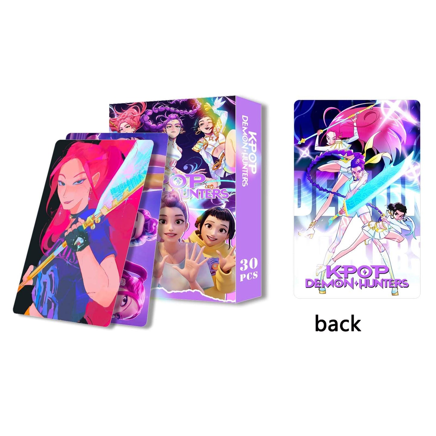 Sanmatic K-Pop Demon LOMO Cards Classic Card Set for Kids Playing for Party Favors and Gift