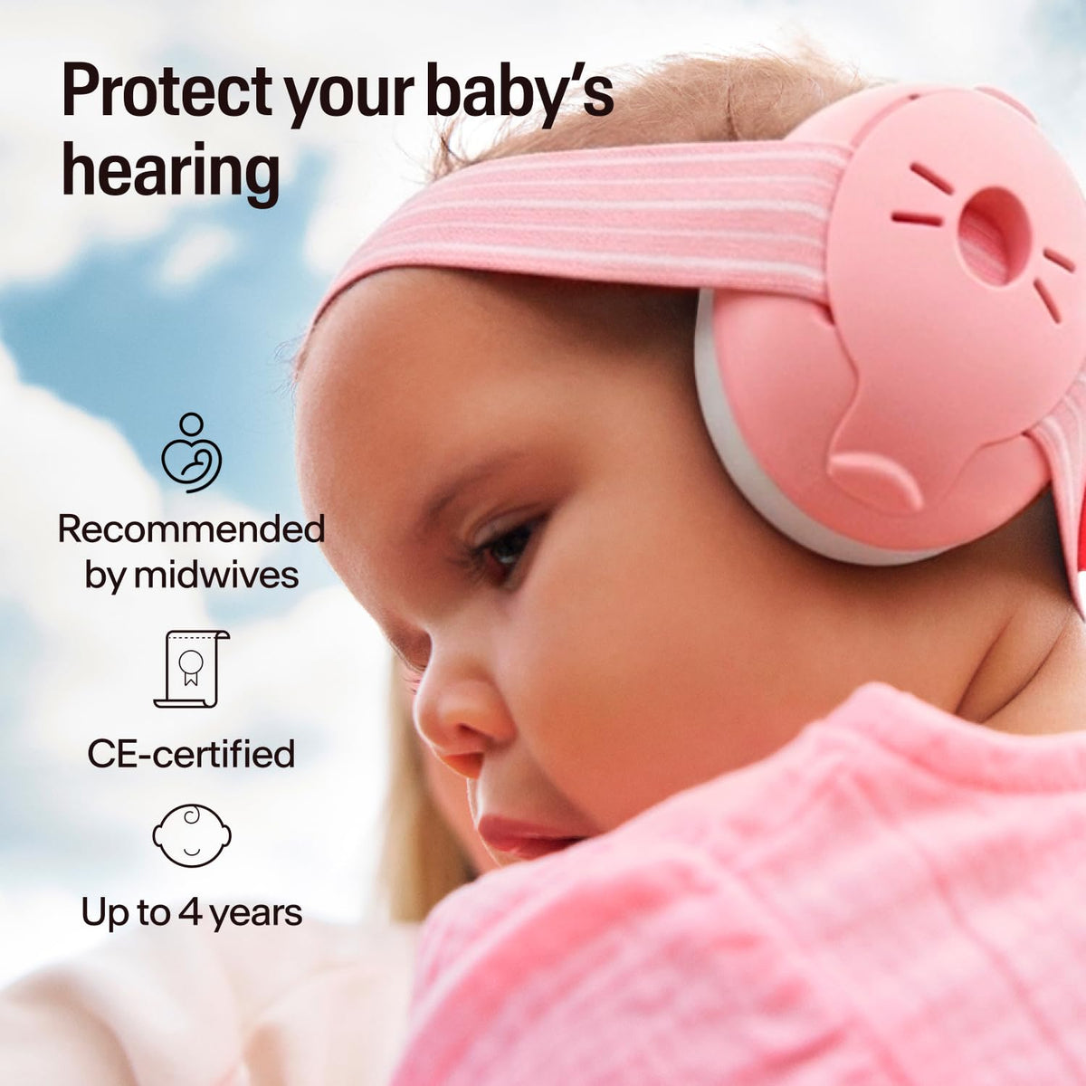 Alpine Muffy Baby Comfort Ear Defenders, Adjustable up to 48 months, Green