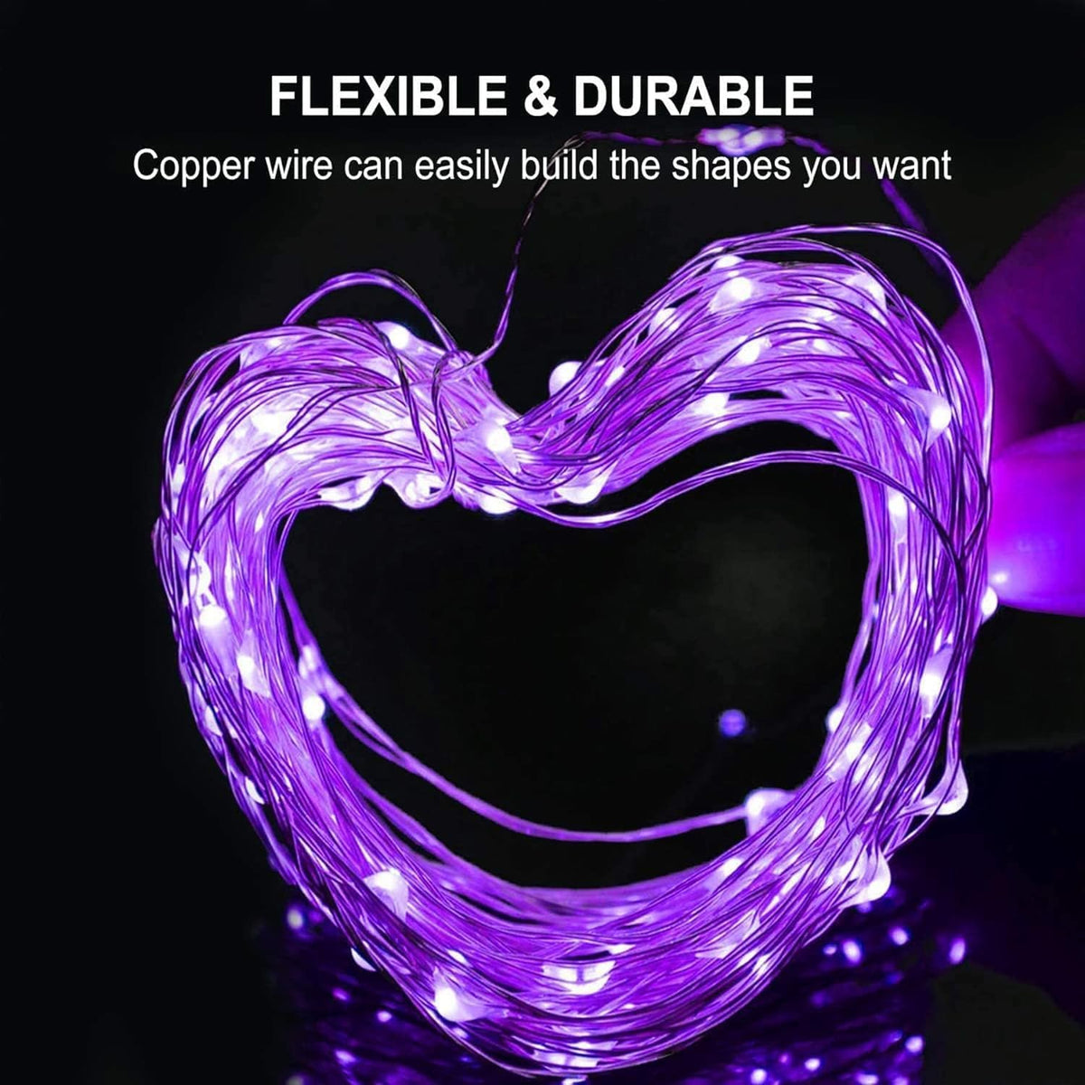 Lezonic 2Pack Solar String Lights Waterproof,12M/40Ft 120LED Garden Lights