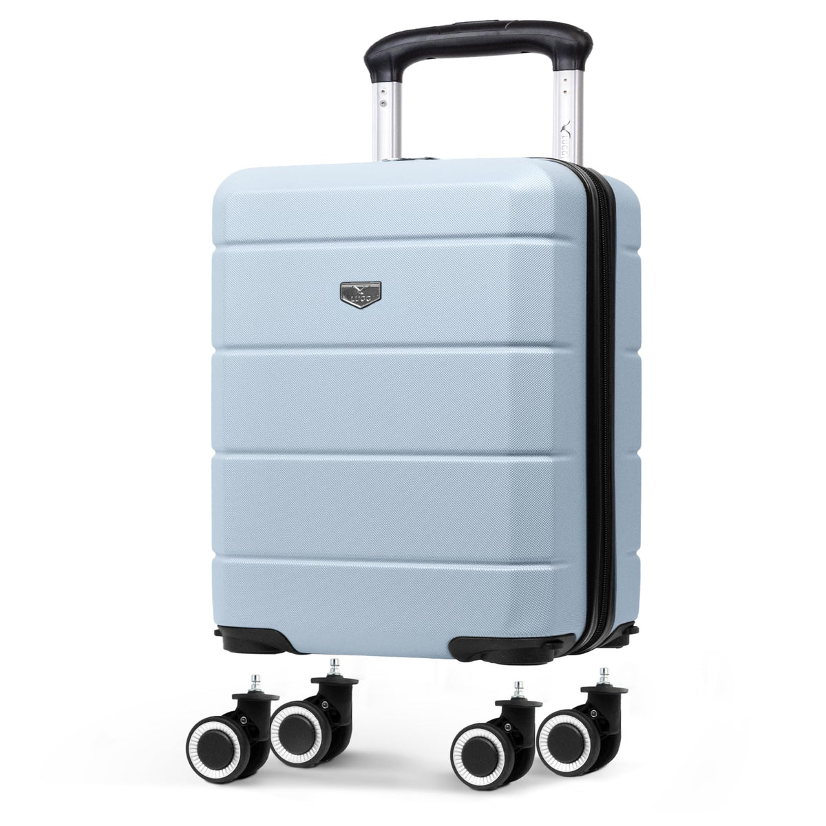 LUGG Jetset 40cm Suitcase 40x30x20cm, Ryanair Compatible Underseat Size, Hard Shell ABS, Spinner with Removable Wheels, Lightweight Travel Luggage, 1 Year Warranty