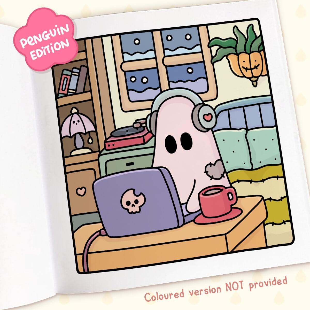 Spooky Cutie: A cute and comfy colouring book, perfect for Halloween (Coco Wyo)