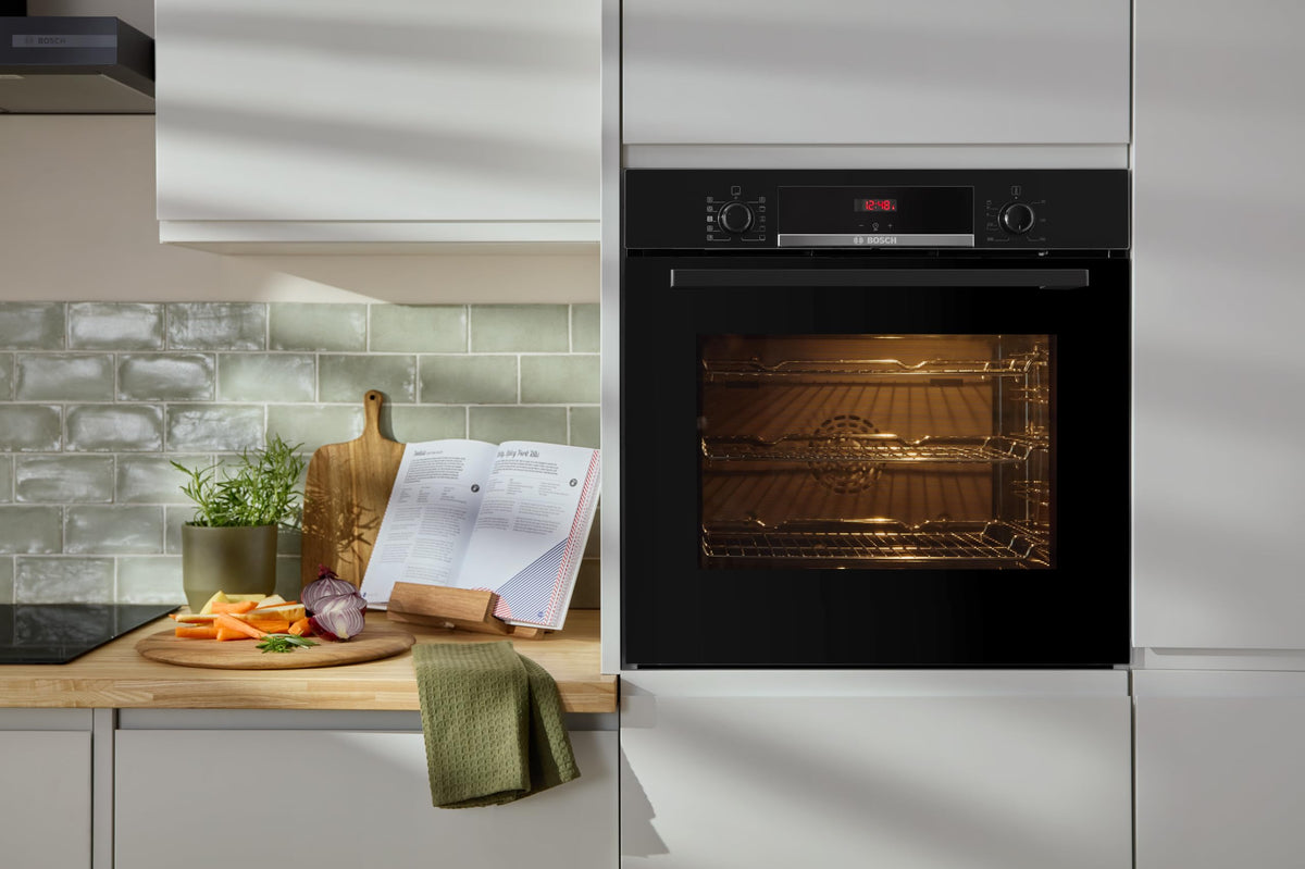 Bosch Series 4 HQA534BS3B Built-in Single Oven, A+ Rated, Brushed Steel