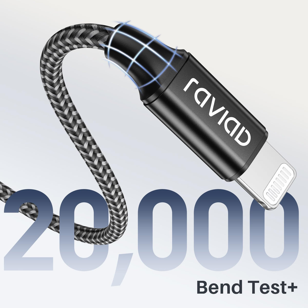 RAVIAD Extra Long USB C to Lightning Cable 3M 2Pack [MFi Certified]