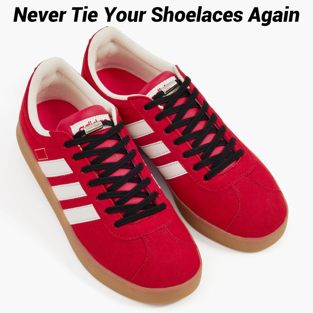 Handshop 2 Pairs Elastic Laces, No Tie Shoelaces for Trainers