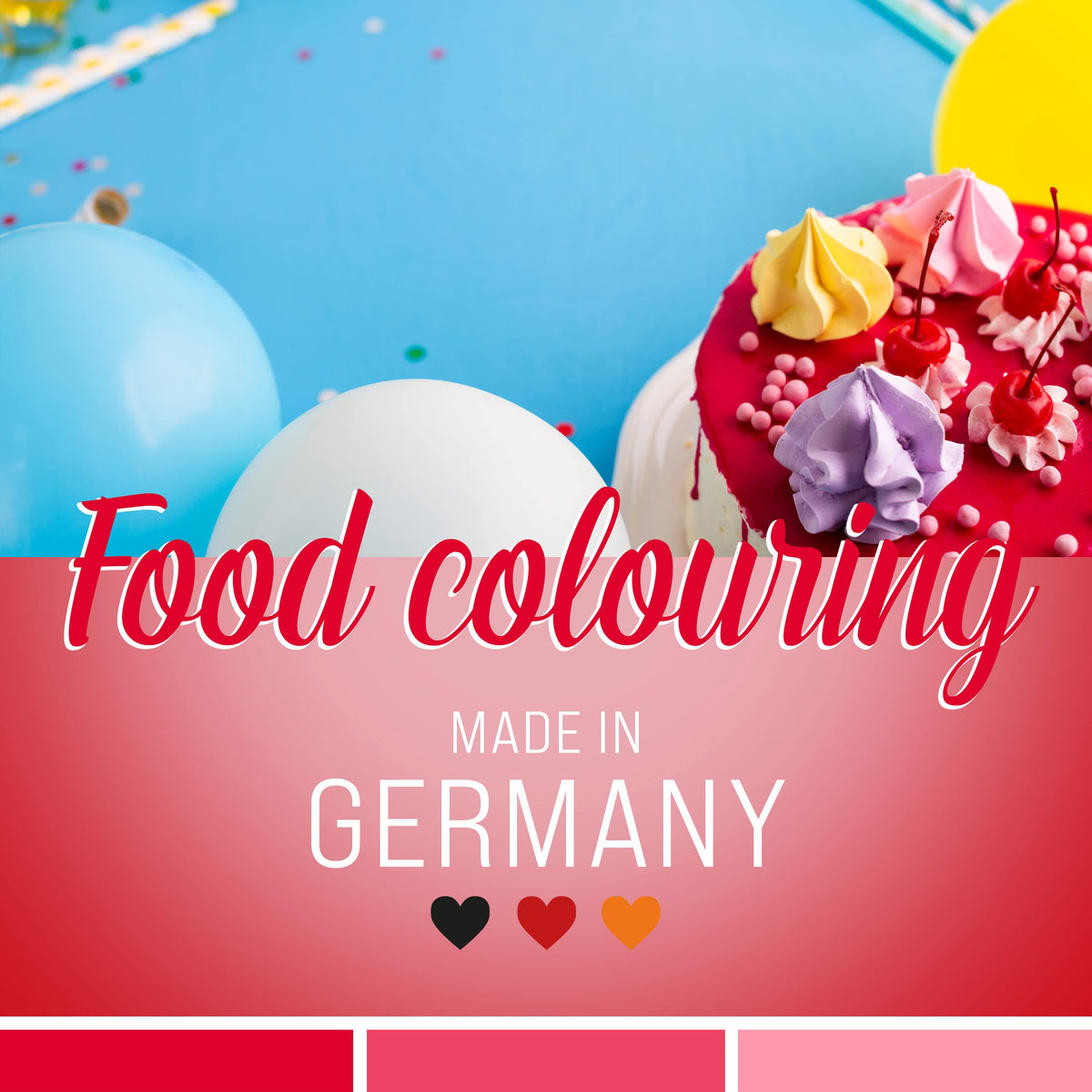 Belissia Liquid Food Colouring Rosa 10ml for Cooking and Baking