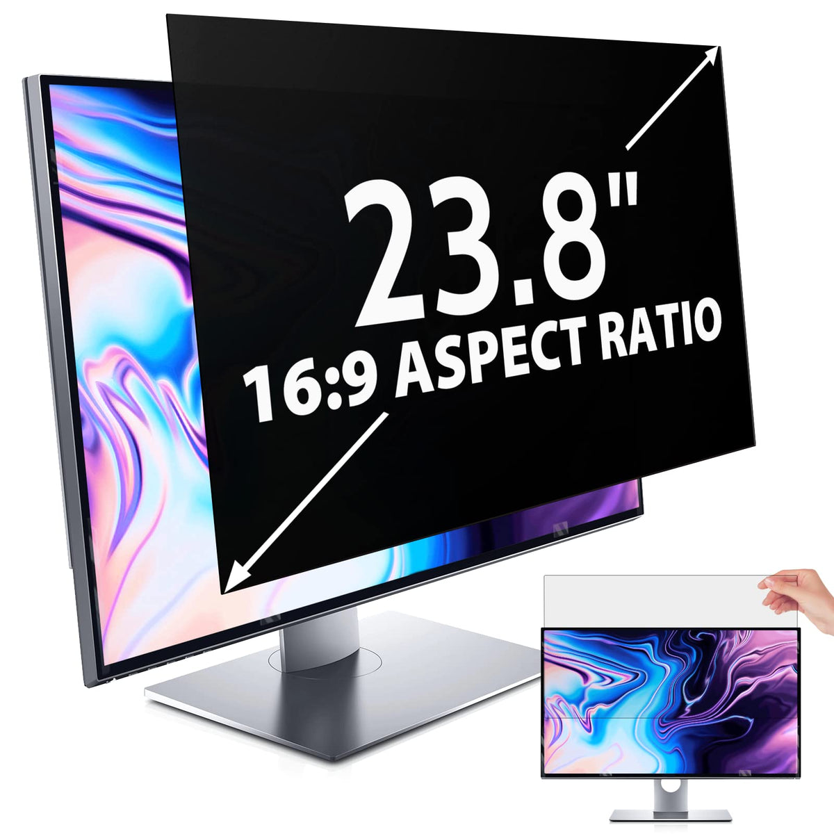 IPROKKO Laptop Privacy Screen 13.3 Inch 16:9 Anti-Blue Light Filter