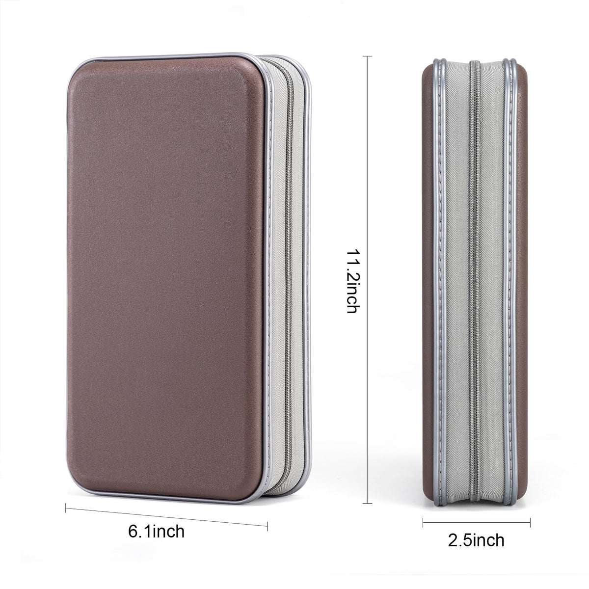 LIOVODE DVD Case, 96 Capacity CD Case Holder Organizer Disc Wallet for Car
