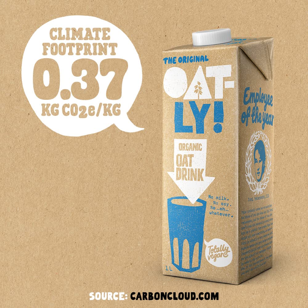 Oatly Whole Oat Drink 1 Litre (Pack of 6)