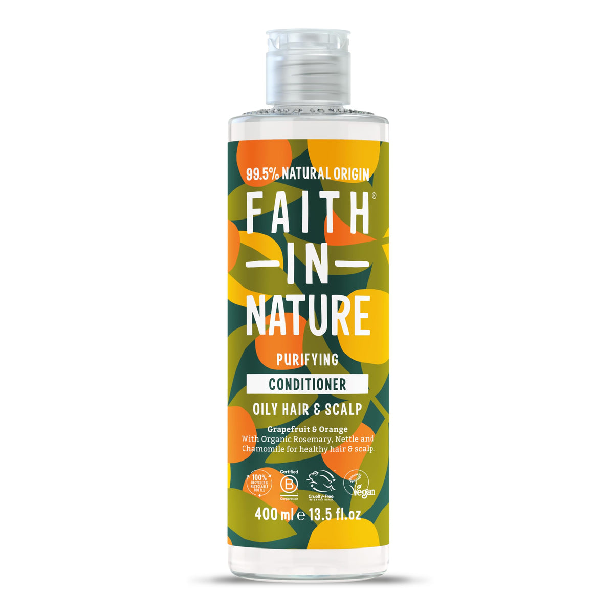 Faith In Nature Organic Coconut Conditioner, Hydrating for Dry Hair & Scalp, Vegan & Cruelty Free, No SLS, Silicones or Parabens, 400ml