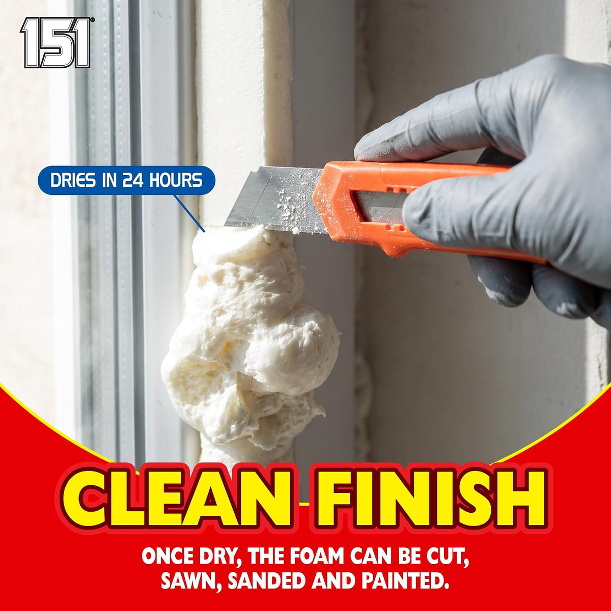 Gorilla Filler 500ml - Expanding Foam Filler | Weatherproof - Ideal for Pipes, Windows, Doors (For Internal & External Use) 500ml