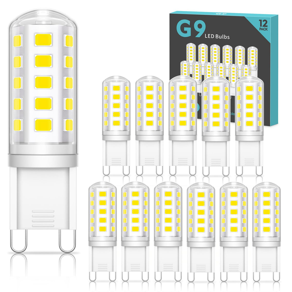 G9 Led Bulbs Cool White 5W 500LM 6000K, Equivalent to 50W Halogen