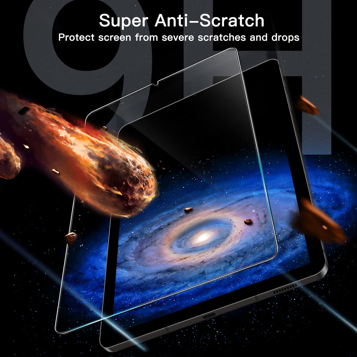 JETech Screen Protector for Galaxy Tab S10 Lite/S10 FE/S9 FE/S9, 2-Pack