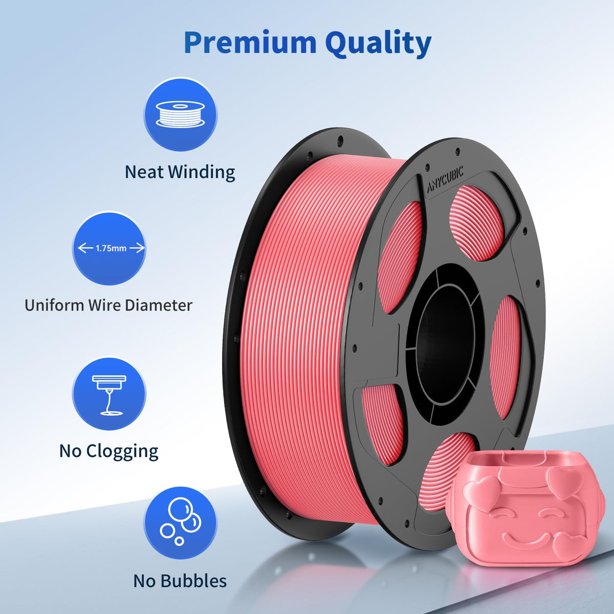 ANYCUBIC PLA 3D Printer Filament 1.75mm, 10KG Multicolor Combination