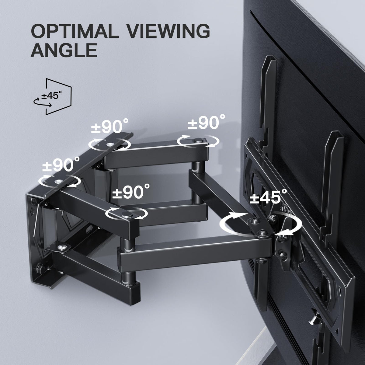 PERLESMITH TV Wall Bracket, for 26-60 Inch Television up to 40 kg