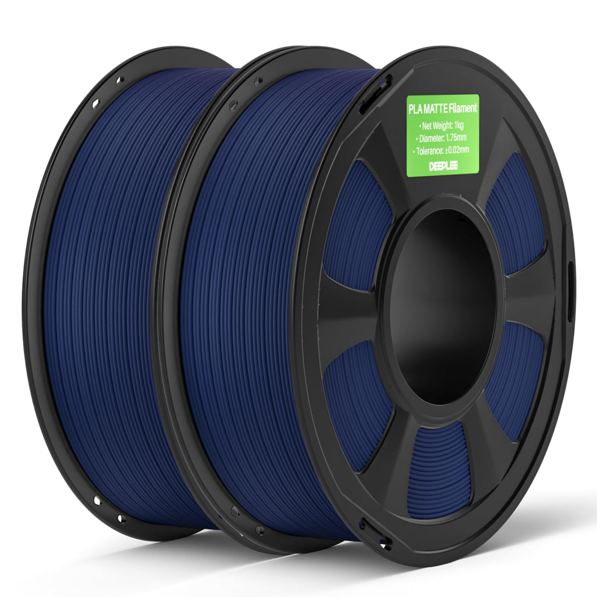 DEEPLEE Matte PLA Filament 1.75mm Matte Black 1kg(Plastic Spool)